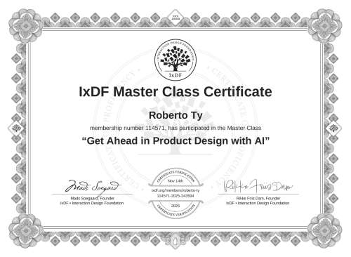 Get Ahead in Product Design with AI certificate
