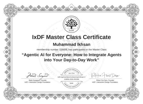 Agentic AI for Everyone: How to Integrate Agents into Your Day-to-Day Work certificate