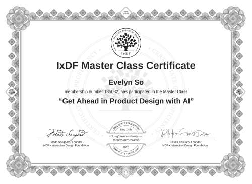 Get Ahead in Product Design with AI certificate
