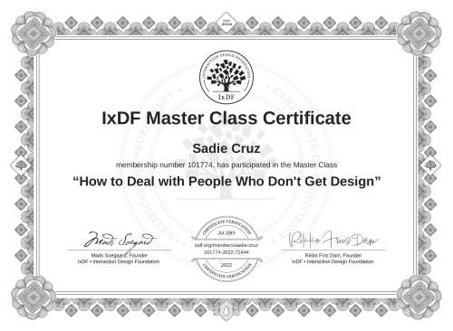 How to Deal with People Who Don't Get Design certificate
