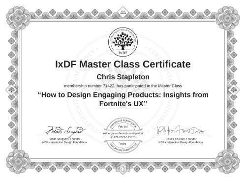 How to Design Engaging Products: Insights from Fortnite's UX certificate