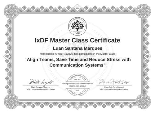 Align Teams, Save Time and Reduce Stress with Communication Systems certificate