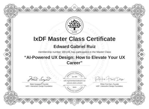 AI-Powered UX Design: How to Elevate Your UX Career certificate