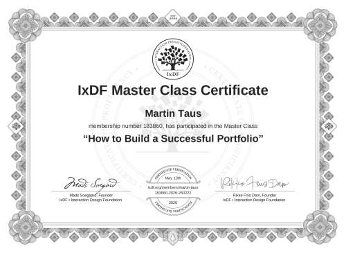 How to Build a Successful Portfolio certificate