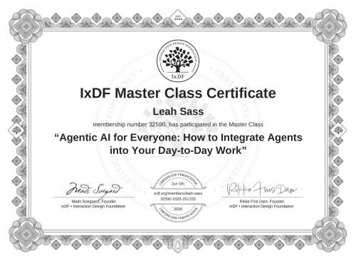 Agentic AI for Everyone: How to Integrate Agents into Your Day-to-Day Work certificate