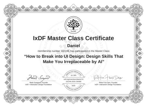 How to Break into UI Design: Design Skills That Make You Irreplaceable by AI certificate