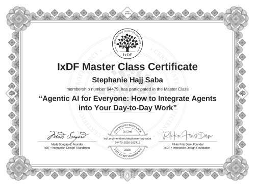 Agentic AI for Everyone: How to Integrate Agents into Your Day-to-Day Work certificate