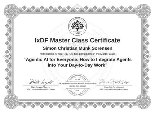 Agentic AI for Everyone: How to Integrate Agents into Your Day-to-Day Work certificate