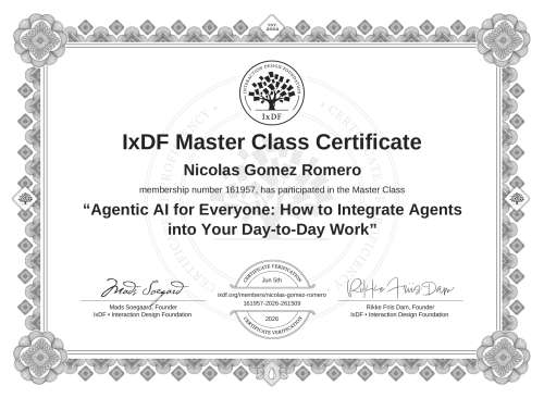 Agentic AI for Everyone: How to Integrate Agents into Your Day-to-Day Work certificate