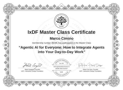 Agentic AI for Everyone: How to Integrate Agents into Your Day-to-Day Work certificate