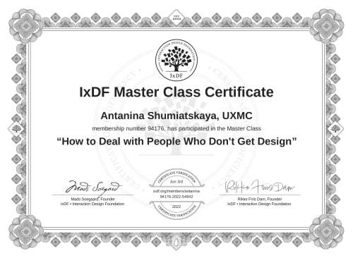 How to Deal with People Who Don't Get Design certificate