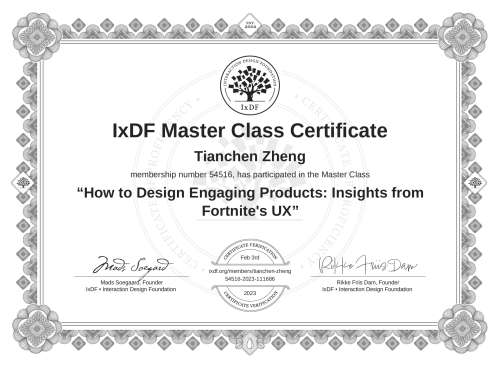 How to Design Engaging Products: Insights from Fortnite's UX certificate