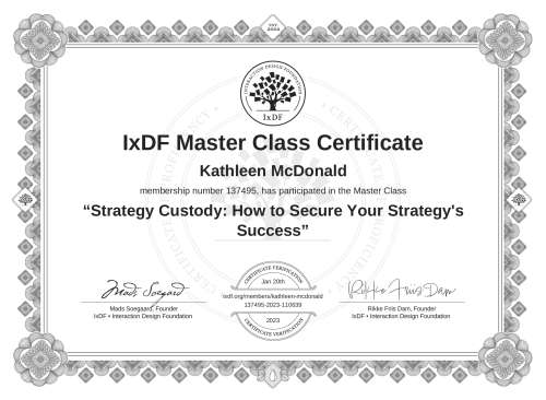 Strategy Custody: How to Secure Your Strategy's Success certificate