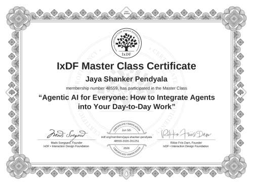 Agentic AI for Everyone: How to Integrate Agents into Your Day-to-Day Work certificate