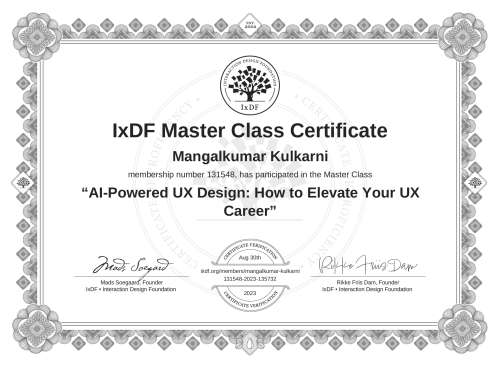AI-Powered UX Design: How to Elevate Your UX Career certificate