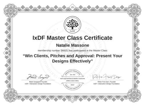 Win Clients, Pitches and Approval: Present Your Designs Effectively certificate