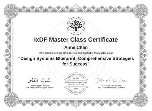 Design Systems Blueprint: Comprehensive Strategies for Success certificate
