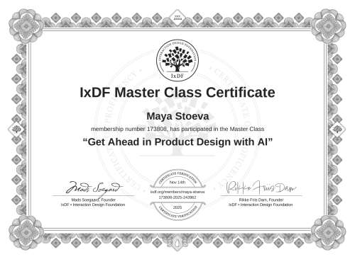 Get Ahead in Product Design with AI certificate