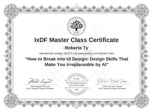 How to Break into UI Design: Design Skills That Make You Irreplaceable by AI certificate