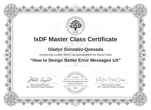 How to Design Better Error Messages UX certificate