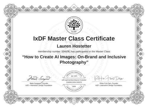 How to Create AI Images: On-Brand and Inclusive Photography certificate