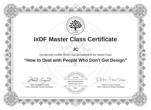 How to Deal with People Who Don't Get Design certificate