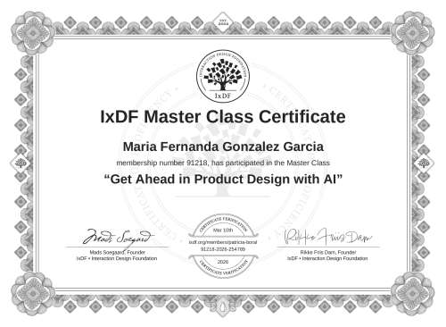 Get Ahead in Product Design with AI certificate