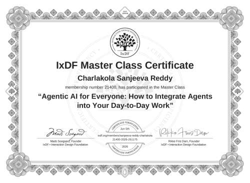 Agentic AI for Everyone: How to Integrate Agents into Your Day-to-Day Work certificate