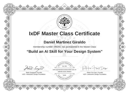 Build an AI Skill for Your Design System certificate