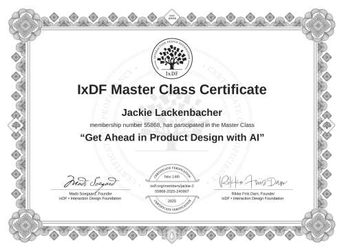 Get Ahead in Product Design with AI certificate
