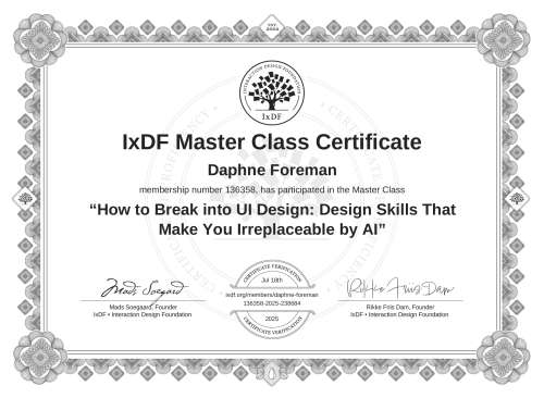 How to Break into UI Design: Design Skills That Make You Irreplaceable by AI certificate