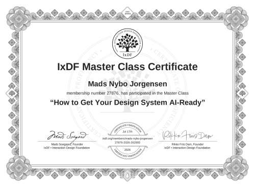 How to Get Your Design System AI-Ready certificate
