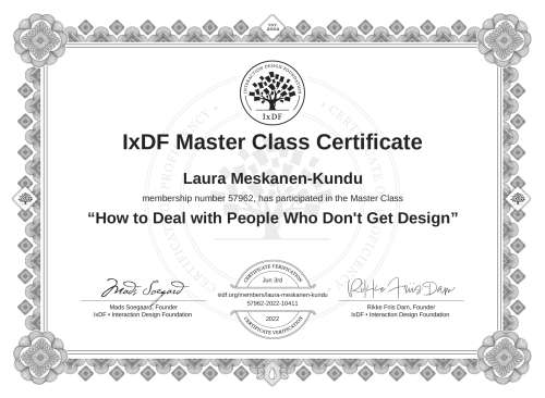 How to Deal with People Who Don't Get Design certificate