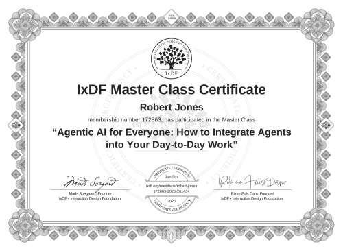 Agentic AI for Everyone: How to Integrate Agents into Your Day-to-Day Work certificate