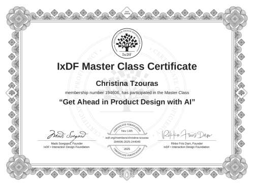 Get Ahead in Product Design with AI certificate