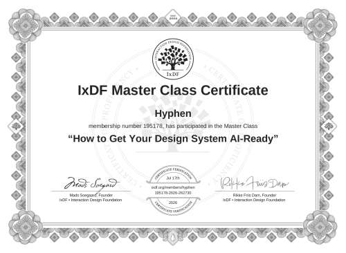How to Get Your Design System AI-Ready certificate