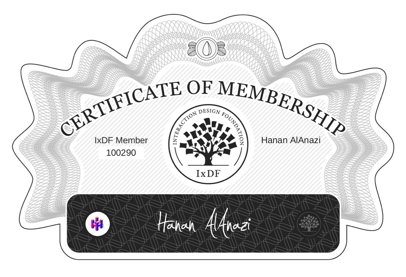 Certificate of Membership – Hanan AlAnazi