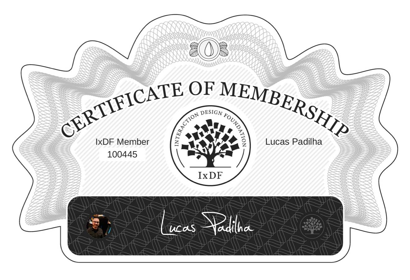 Certificate of Membership – Lucas Padilha