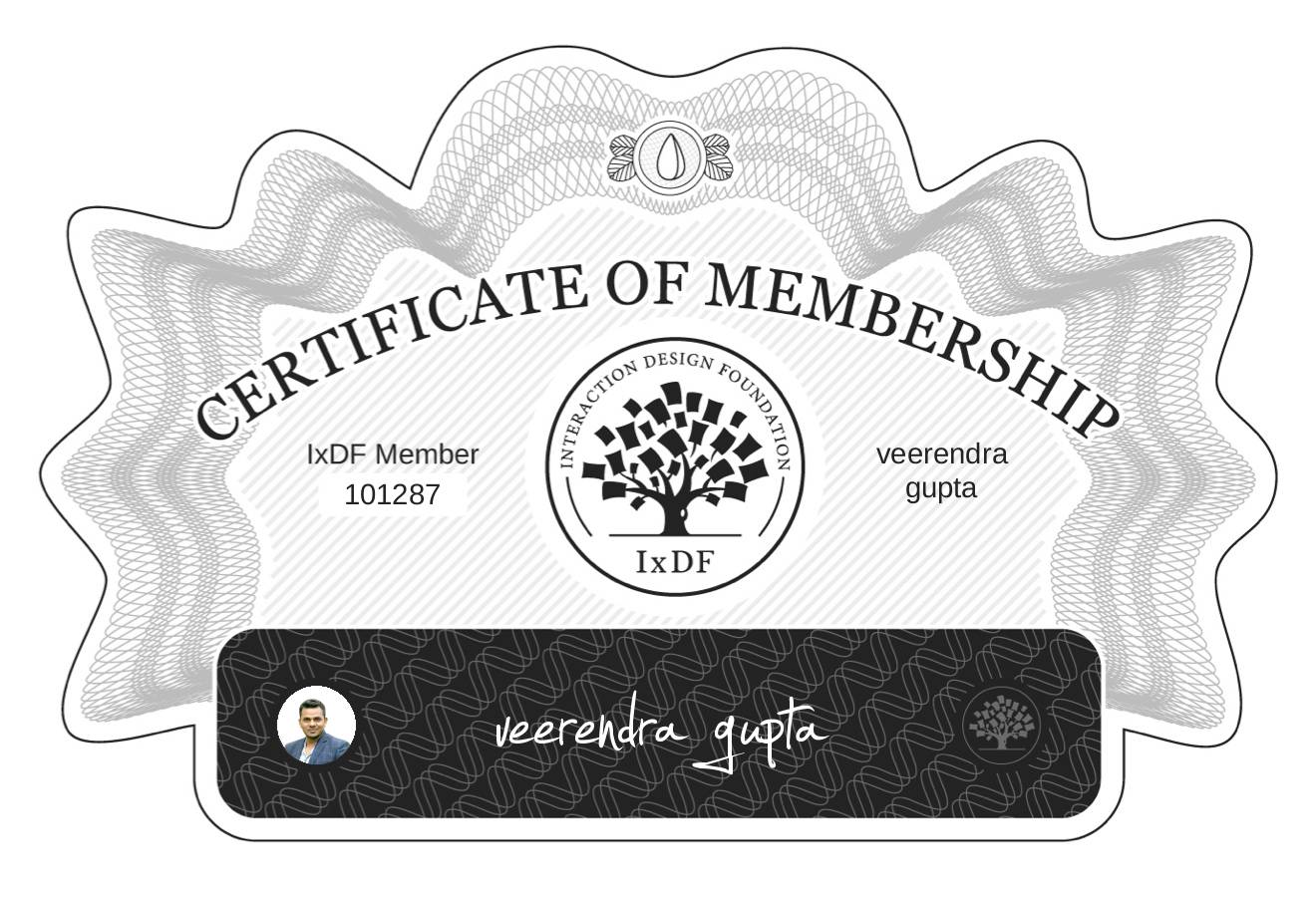 Certificate of Membership – veerendra gupta