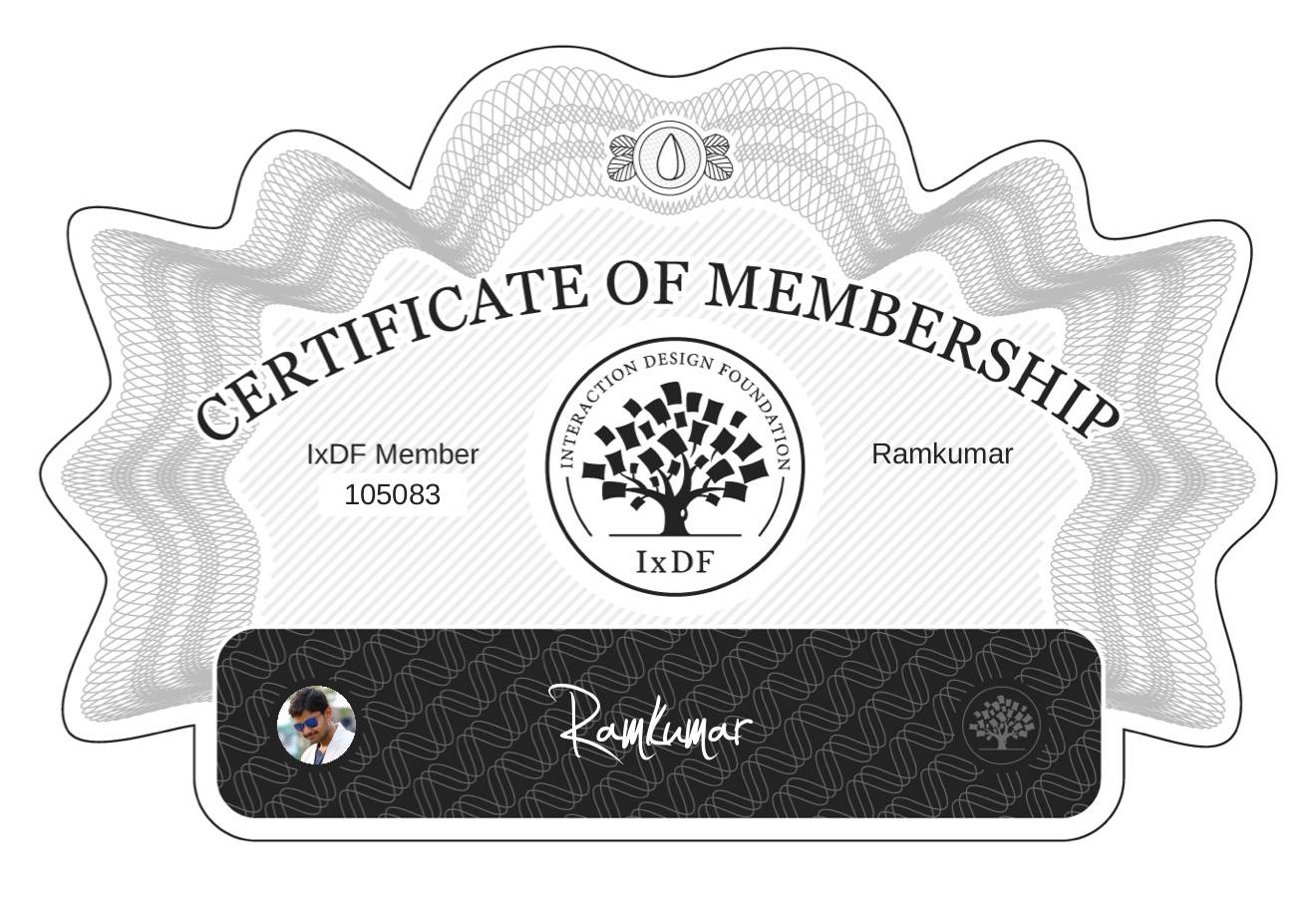 Certificate of Membership – Ramkumar