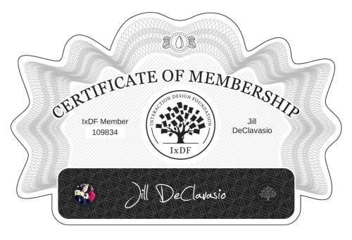 Certificate of Membership – Jill DeClavasio
