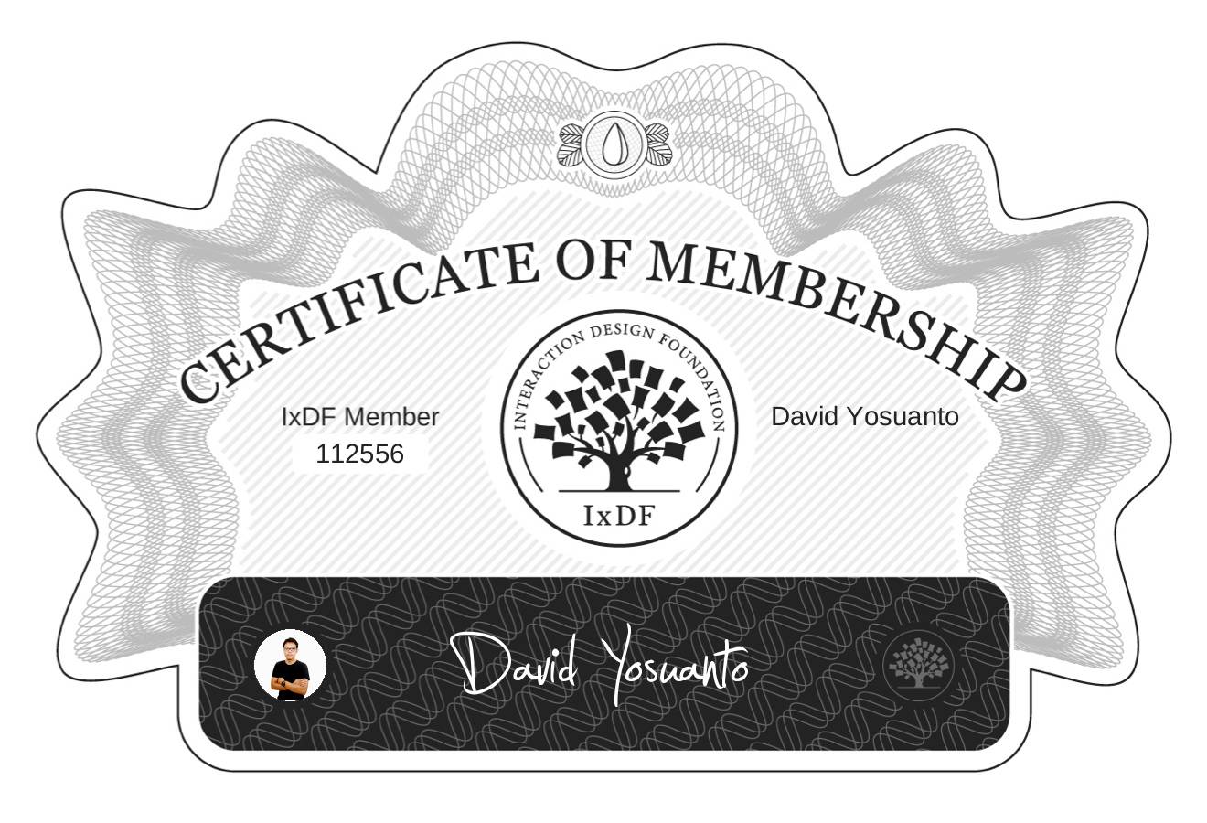Certificate of Membership – David Yosuanto