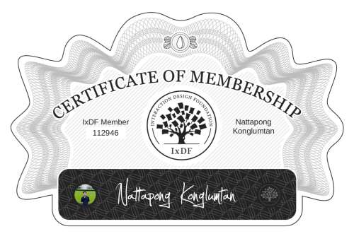 Certificate of Membership – Nattapong Konglumtan