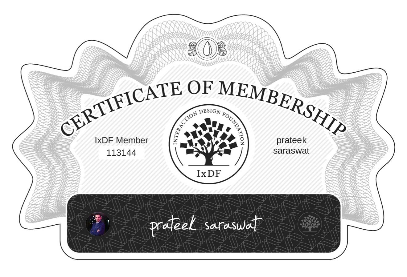 Certificate of Membership – prateek saraswat