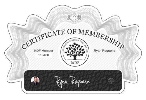 Certificate of Membership – Ryan Requena