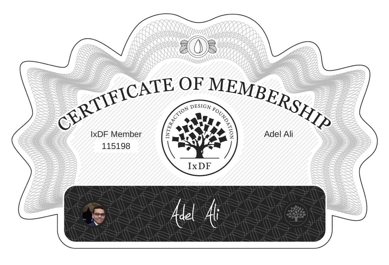Certificate of Membership – Adel Ali