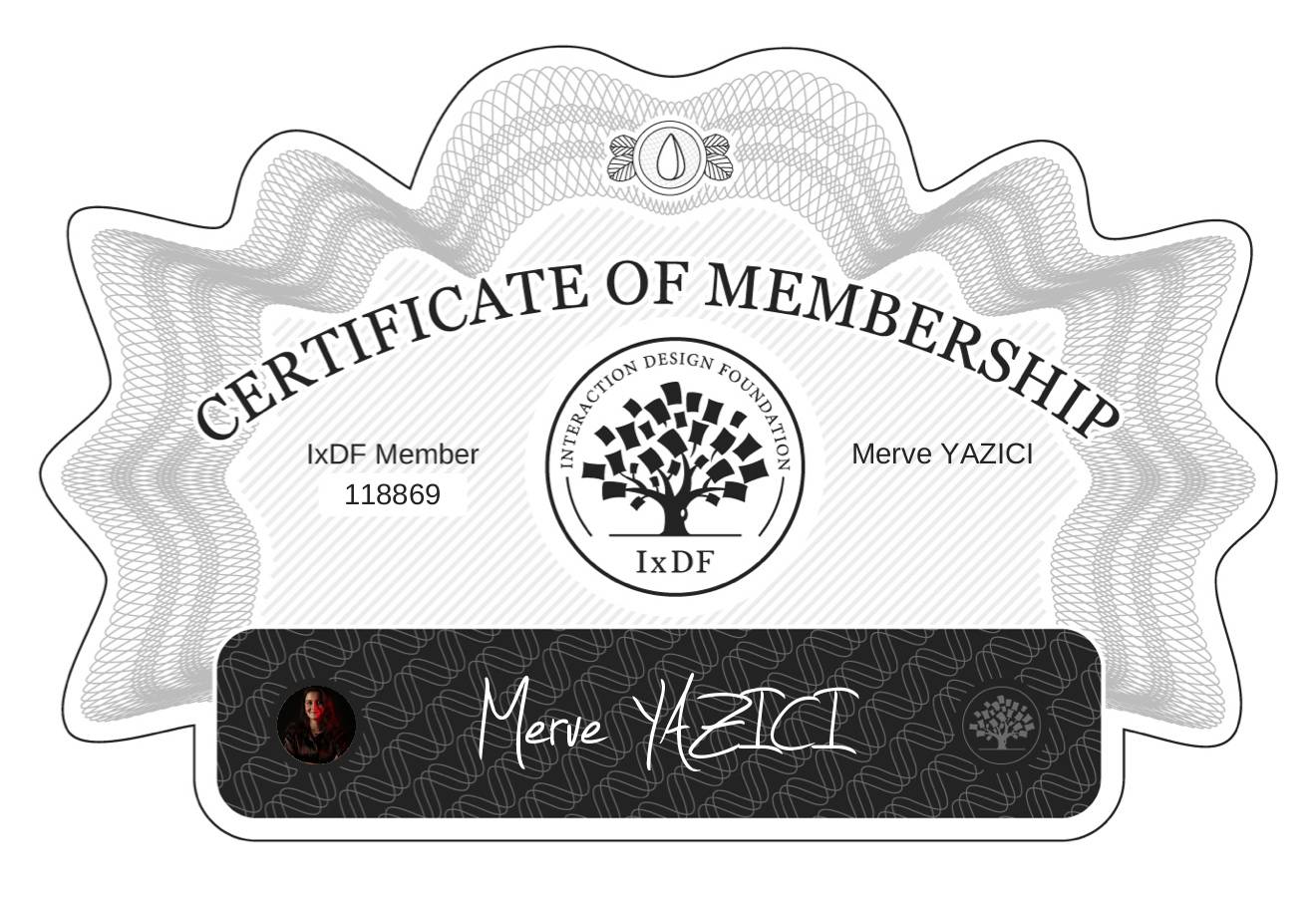 Certificate of Membership – Merve YAZICI