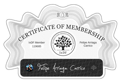 Certificate of Membership – Felipe Arriaga Carriço