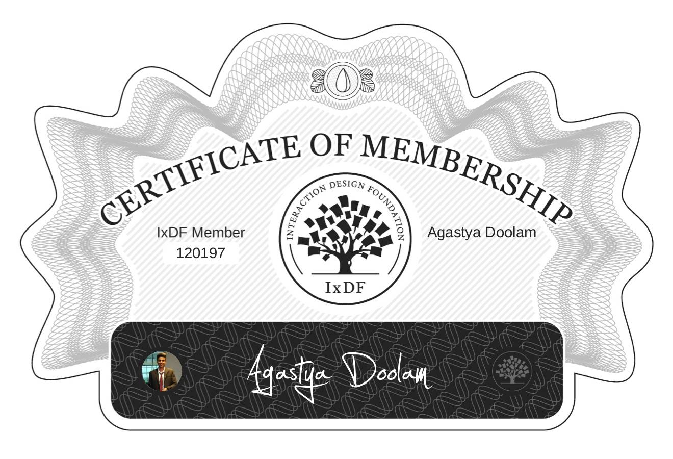 Certificate of Membership – Agastya Doolam