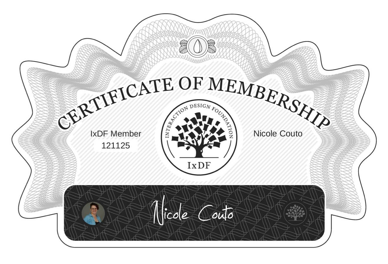 Certificate of Membership – Nicole Couto